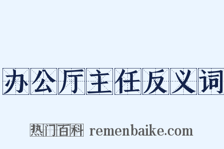 办公厅主任反义词是什么意思的图片